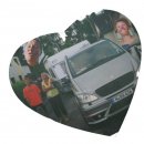 Foto Mauspad Herzform Textil Mauspad 3mm incl. Druck